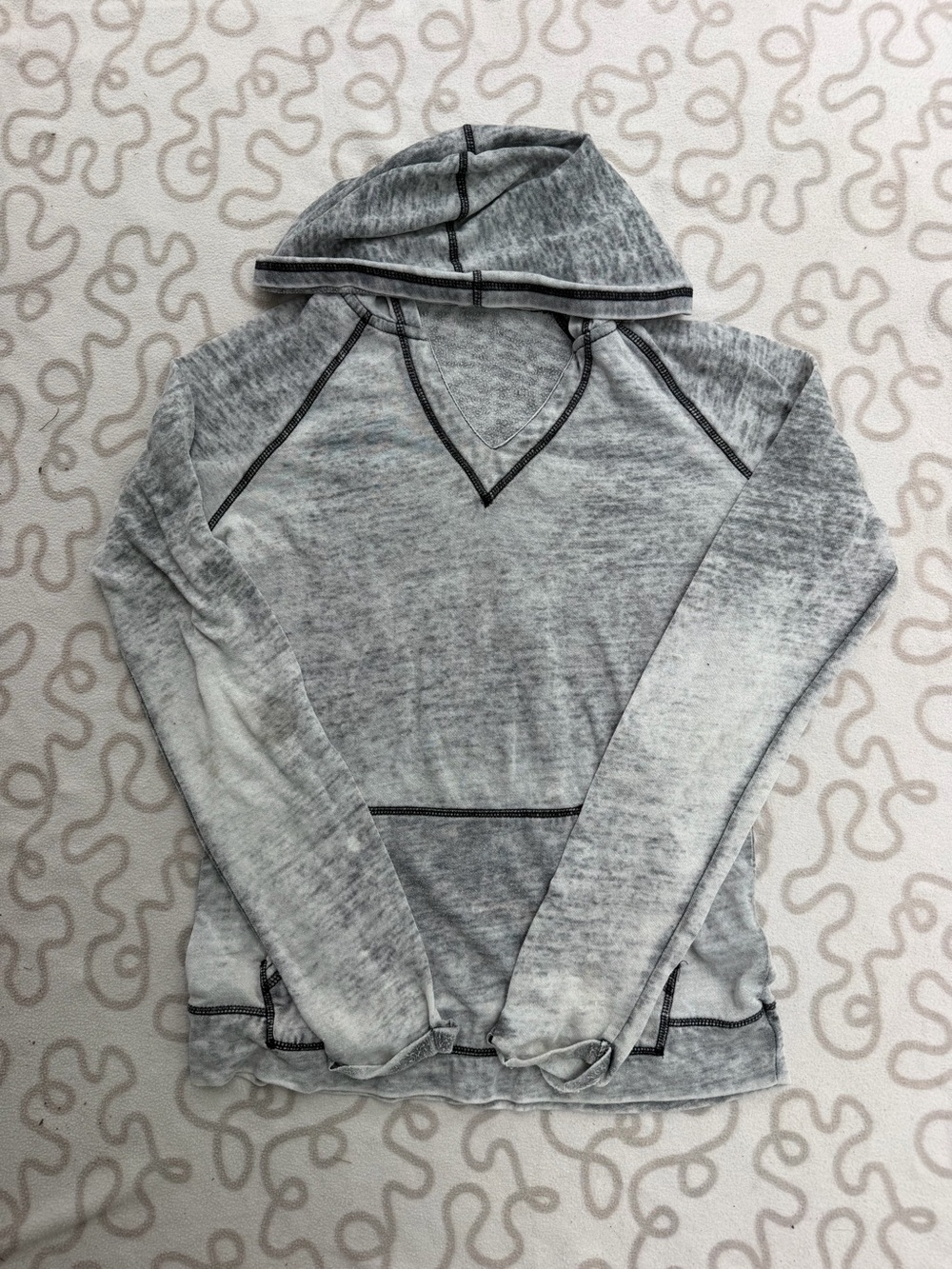 Roxy Women's Heather Gray Lightweight Hoodie